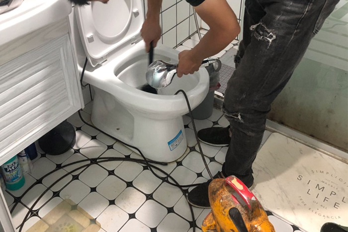 石棉疏通下水道