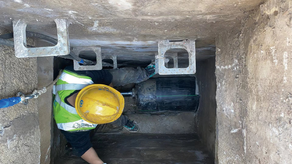 石棉HDPE短管内衬法